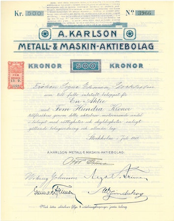 A. Karlsson Metall-& Maskin AB