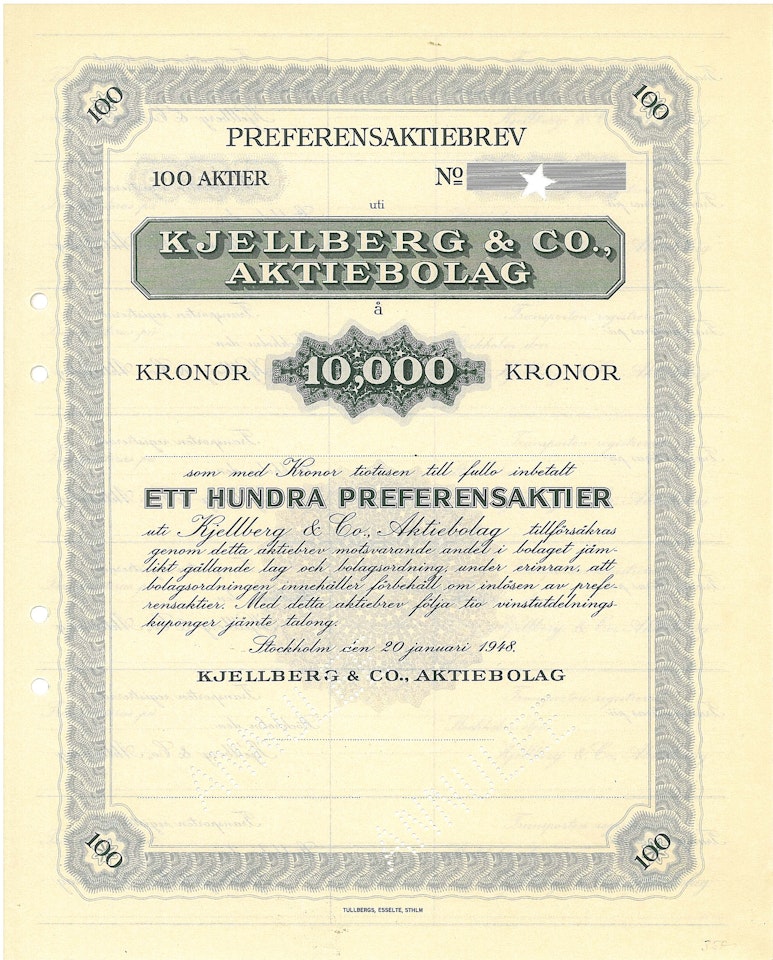 Kjellberg & Co., AB