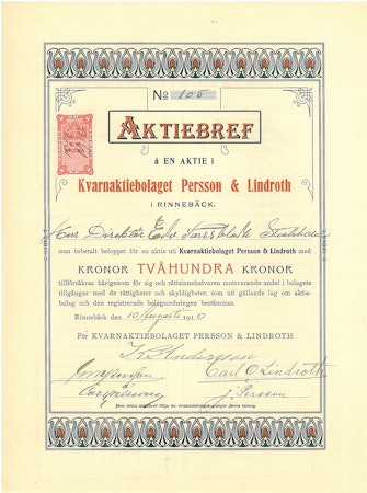 Kvarn AB Persson & Lindroth