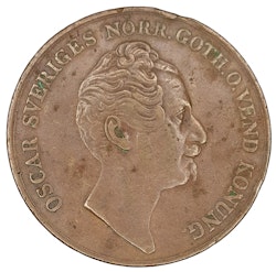 Oskar I, 4 Skilling Banco 1850