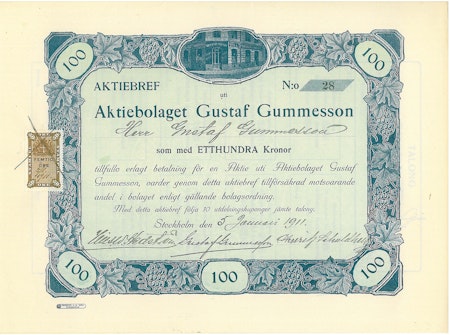 Gustaf Gummesson, AB
