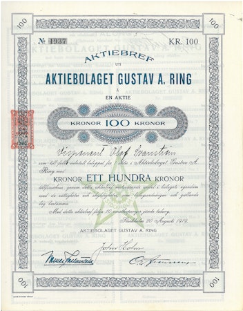 Gustav A. Ring, AB