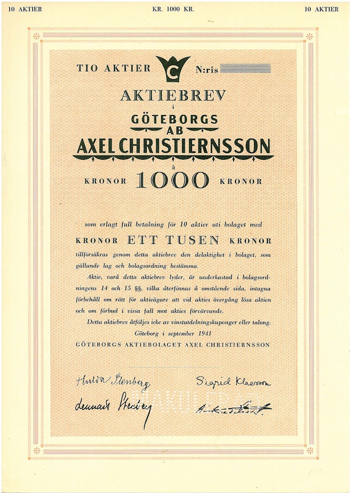 Göteborgs AB Axel Christiernsson