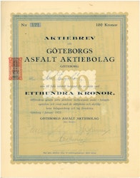 Göteborgs Asfalt AB, 100 kr