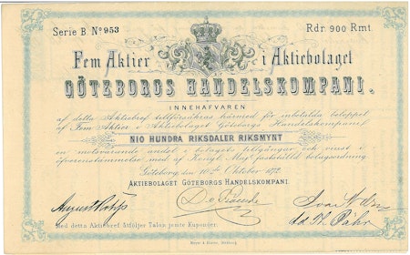 Göteborgs Handelskompani 1872