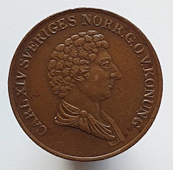 Karl XIV Johan 2 Skilling Banco 1840