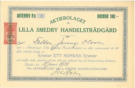 Lilla Smedby Handelsträdgård, AB