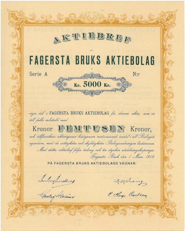 Fagersta Bruk 1919