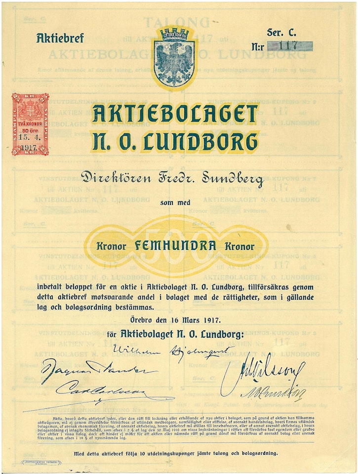 Lundborg, N.O. AB