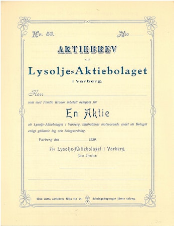 Lysolje AB i Varberg
