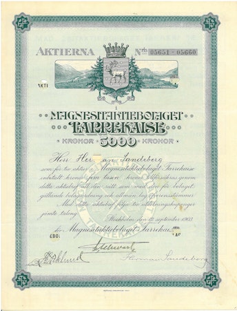 Magnesit AB Tarrekaise, 5.000 kr