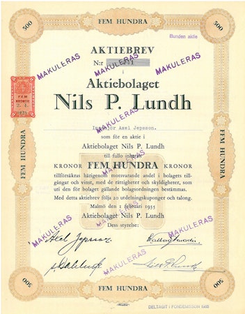 Nils P. Lundh, AB
