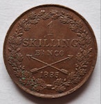 Karl XIV Johan 1 Skilling Banco 1836/5