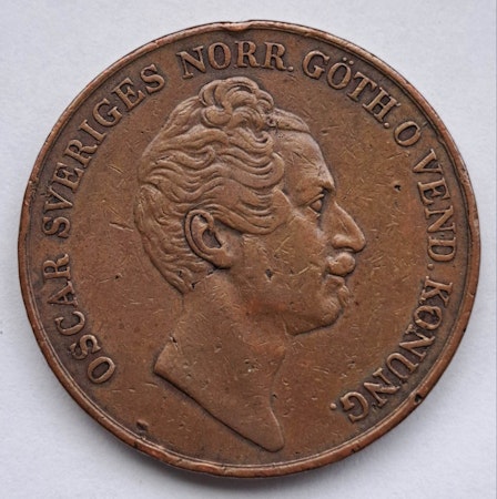 Oskar I, 4 Skilling Banco 1849