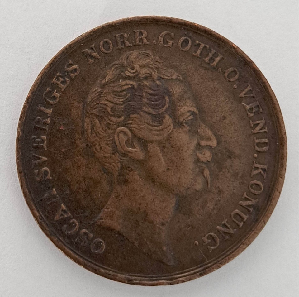Oscar I, 1 Skilling Banco, 1847