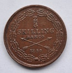 Oskar I, 2/3 Skilling Banco, 1850