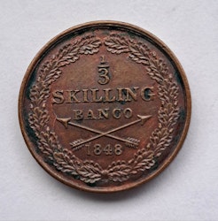 Oskar I, 1/3 Skilling Banco 1848