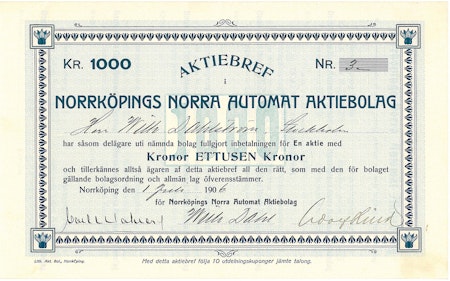 Norrköpings Norra Automat AB