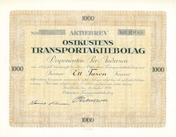 Ostkustens Transport AB, 1 000 kr
