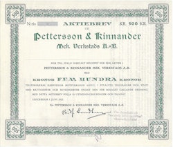 Pettersson & Kinnander Mek. Verkstads AB