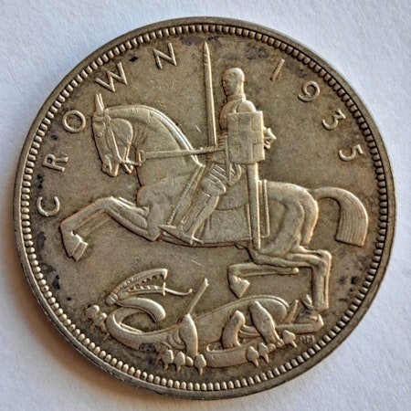 George V,  1/2 penny 1935