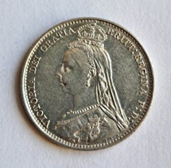 Victoria, 6 pence 1890