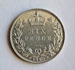 Victoria, 6 pence 1890