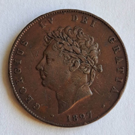 Geroge IV, half penny 1827