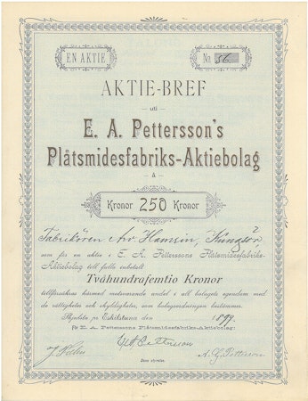 E. A. Pettersson´s Plåtsmidesfabriks-AB