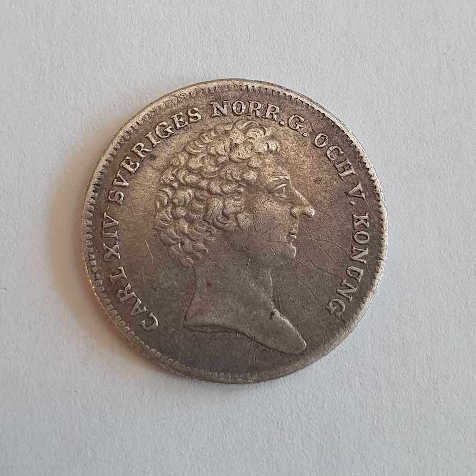 Karl XIV Johan 1/8 Riksdaler Specie 1832