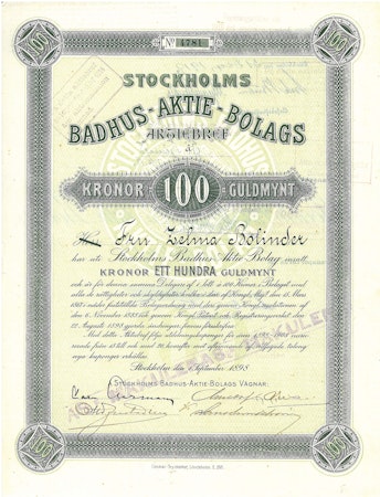 Stockholms Badhus AB, 1898