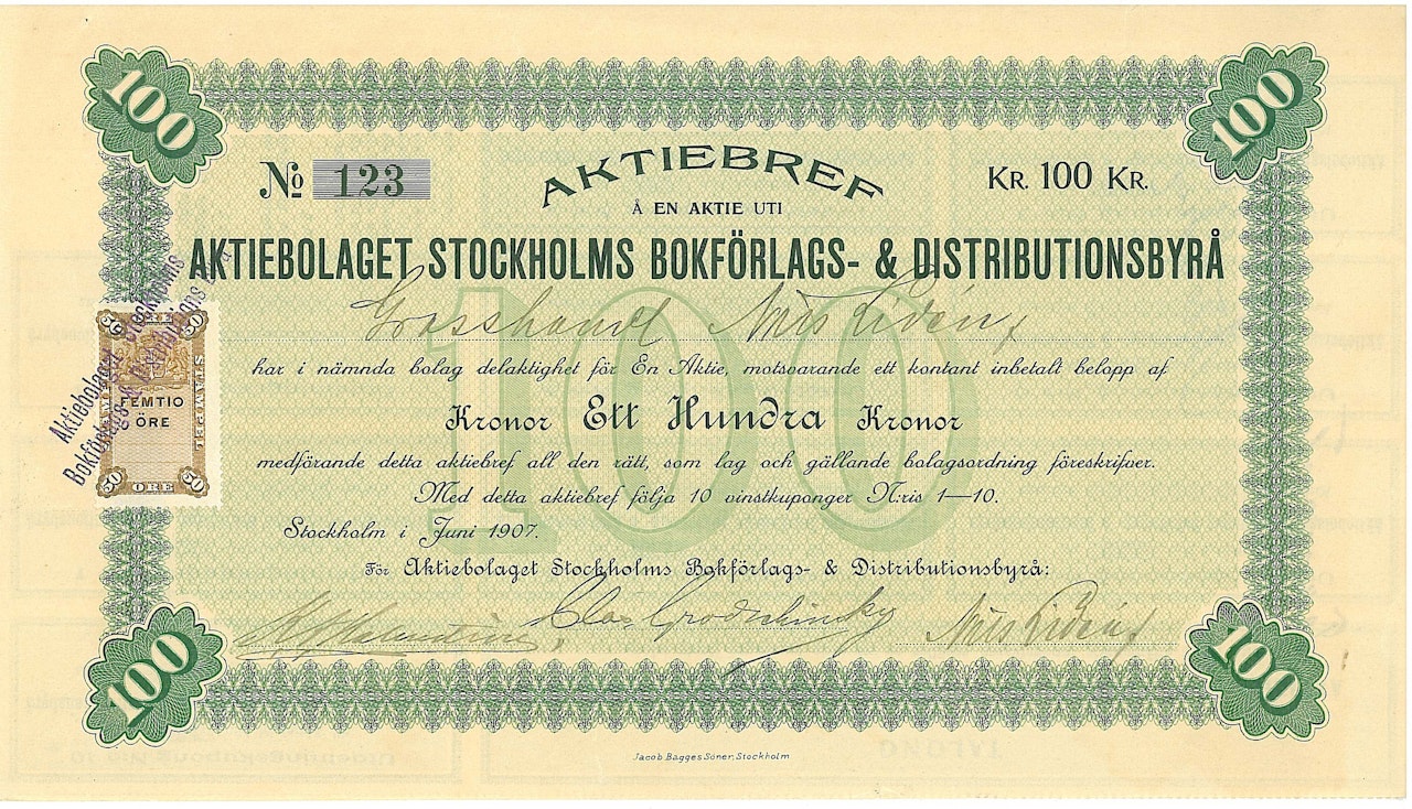 Stockholms Bokförlags- & Distributionsbyrå, AB