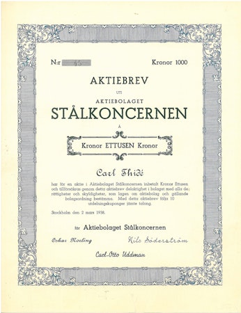 Stålkoncernen, AB