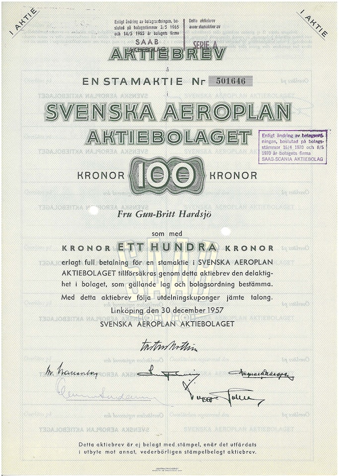 Svenska Aeroplan AB, 1944