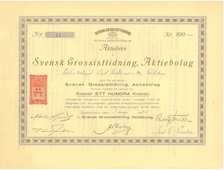 Svensk Grossisttidning, AB