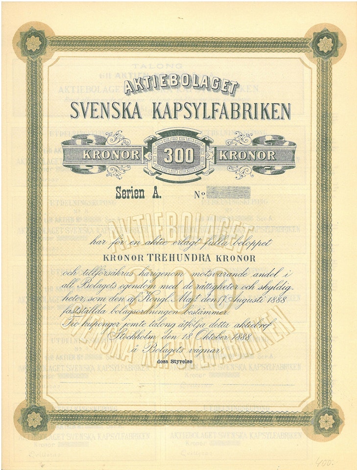 Svenska Kapsylfabriken, AB