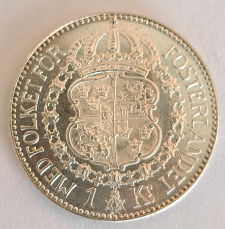 Gustav V, 1 krona 1924