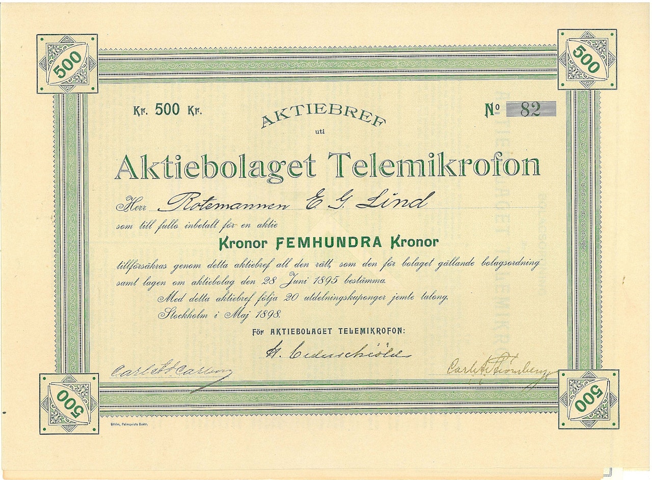 Telemikrofon, AB