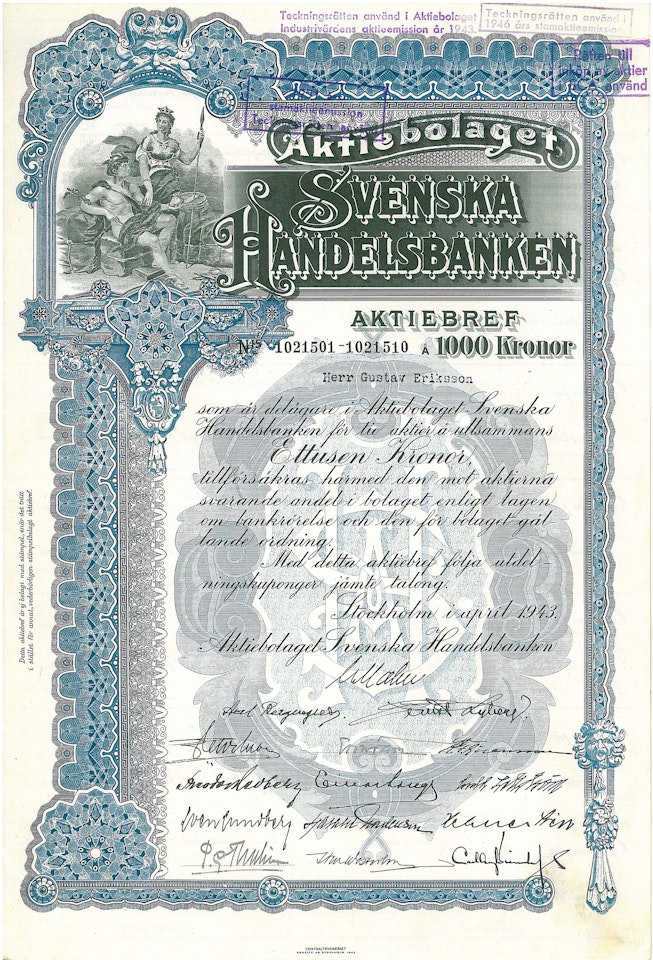 Svenska Handelsbanken 1943