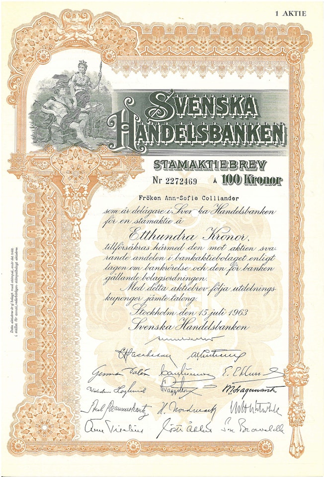 Svenska Handelsbanken 1963