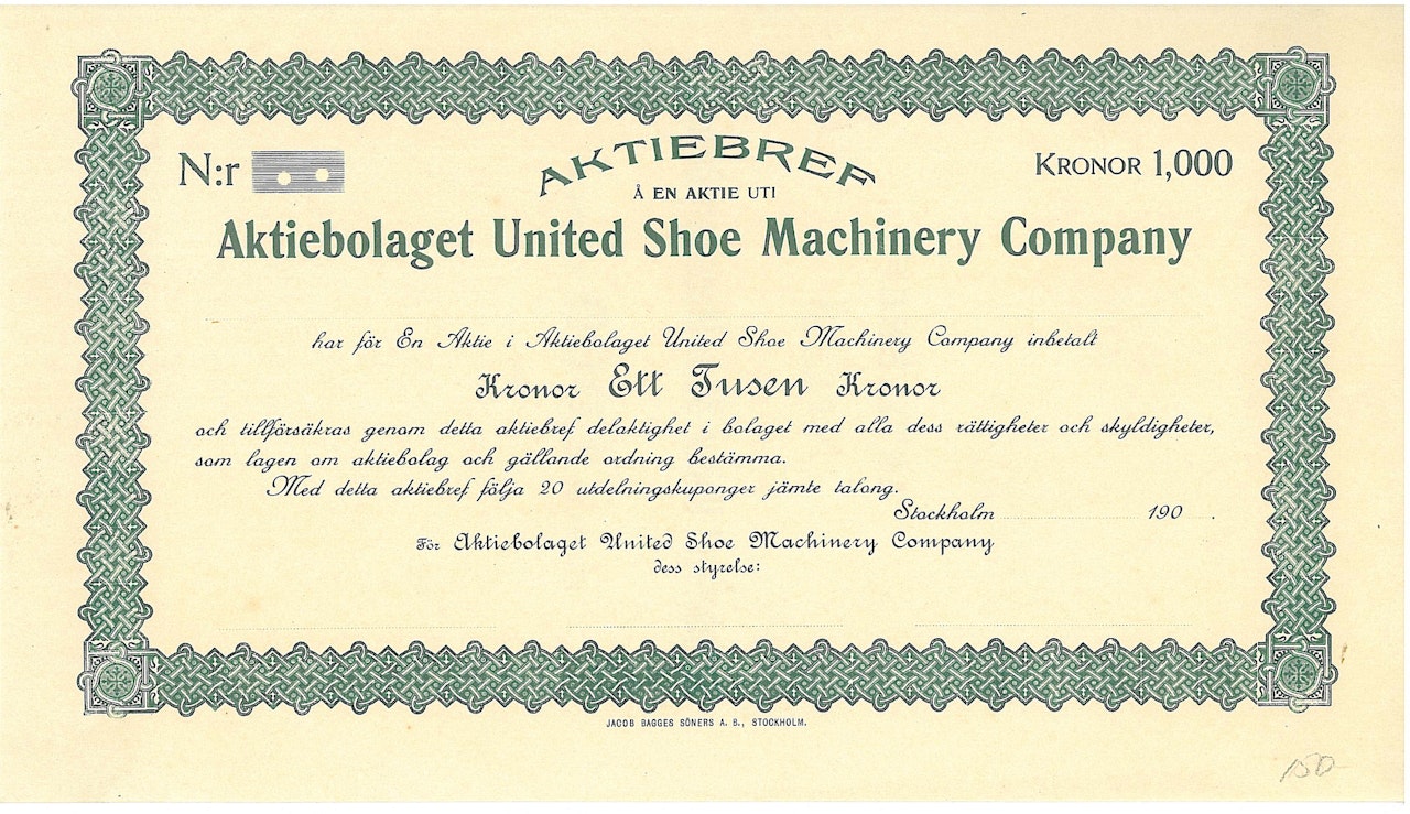United Shoe Machinery Company, AB