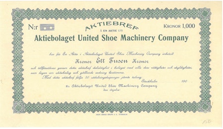 United Shoe Machinery Company, AB