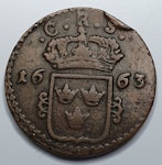 Karl XI 1 Öre KM 1663