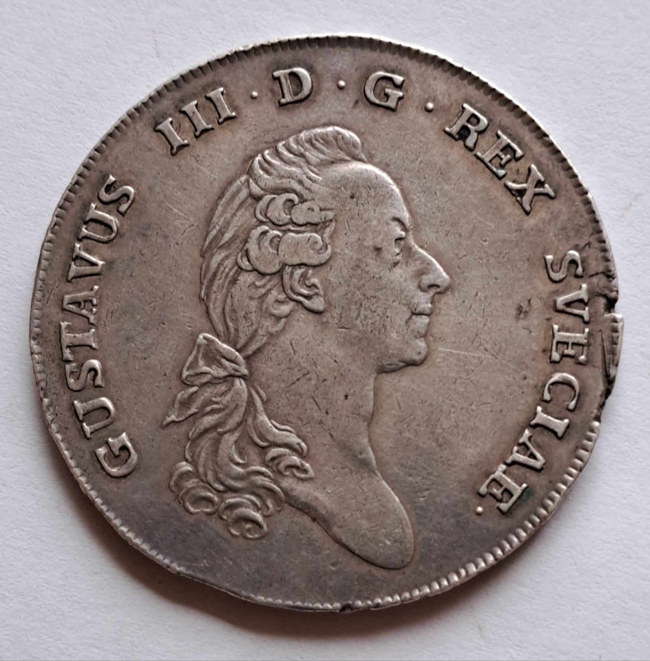 Gustav III 1 Riksdaler 1775