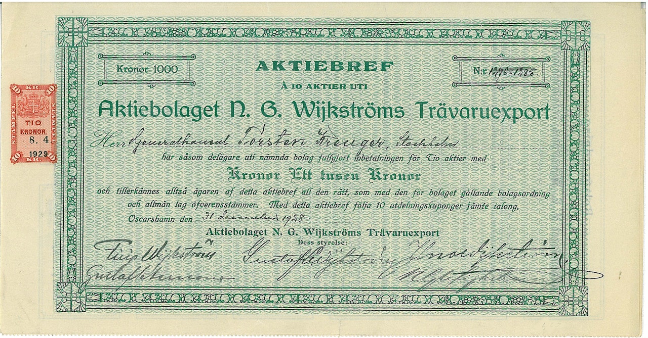N. G. Wijkströms Trävaruexport, AB