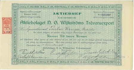 N. G. Wijkströms Trävaruexport, AB