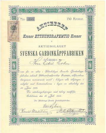 Svenska Gardinkäppfabriken, AB