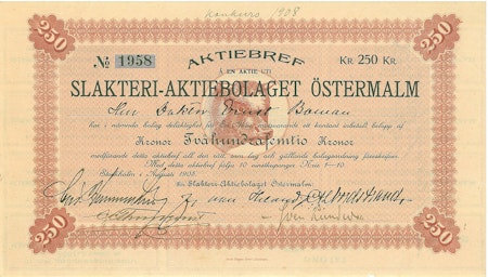Slakteri AB Östermalm