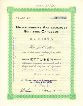 Nickelfabriks AB Gottfrid Carlsson