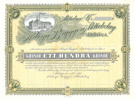 Arboga Bryggeri AB, 1000 kr 1960